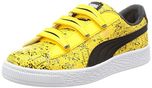 Puma Unisex Minions Basket V Ps Minion Yellow-Puma Black Sneakers - 1 UK/India (33 EU)(36401202)