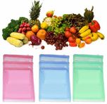 Ketsaal (Pack of 12) Multi-Purpose Vegetables Fruits Mesh Fridge Storage Washable Zip Bags.