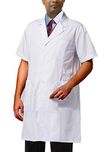 ViVy Half Sleeve Mens Long Doctor Apron Coat (44)