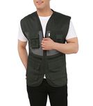 Ashdan Photographer Durable Vest. Sleeveless Regular Size Outdoor Expedition Jacket. Netted Ventilation + Adjustable Waist + Multi-Utility Pockets. 4 Large Lens-Pockets 2 Zipper 2 Velcro Pockets+ 3 Chest Utility Pockets. Photography. Props Vest. Trek