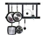 Geo Fashion Indiansterline Ultimate Wall Mounted Pot Rack Vertical/Horizontal In Irion