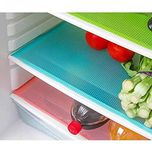 SMARTBUYER-Refrigerator Drawer Mats/Fridge Mats Pack Of 3 Pcs 12X17 Inches(Multi Colors)