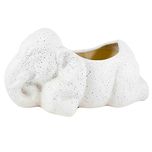 Lasaki Elephant White Ceramic Handmade Planter Or Pot/Plant Pot/Bonsai Planter Pot/Succulent Planter Pot/Container/Flower Pot/Pot/Gamla