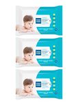 Mee Mee Caring Baby Wet Wipes with Lemon Fragrance - 72 pcs (Pack of 3)
