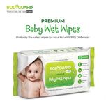 BodyGuard Premium Paraben Free Baby Wet Wipes with Aloe Vera - 72 Wipes