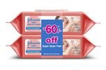 Johnsons Baby Wipes (2 Packs, 80 Sheets per Pack)