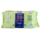Chicco Baby Moments Wipes No Flip Cover (Twin Offer Pack, 144 Pieces per Twin Pack)
