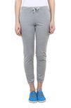 Vimal Grey Melange Cotton Blend Trackpant For Women