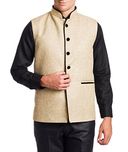 Wintage Men Cotton Sleeveless Waistcoats (Wc101Beiges40 _Beige _40)