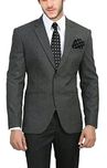 Bregeo Fashion Black Slim Fit Blazer (42)