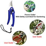 Gardening Tools - Garden Scissors Pruning Seeds, Garden Shears Pruners Scissor/Flower Cutter (Any Color) | Garden Shear | Grass Cutter | Pruner | Hedge Cutter | Garden Tool Set | Hedge Shear |