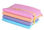 Sathiyas Quick Dry Cotton Bath Towels - Pack of 4 (Pink, Orange || Lavender, Blue (asvtwl399))