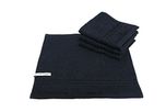 Avira Home Plush Egyptian Face Towel, Set of 4, 650 GSM, (Black)