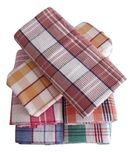 Bombay Dyeing Waffle Cotton Bath Towel(72cm x 144cm), 6 Pieces- Multicolor(Blue/Pink/Green/Orange/Brown)