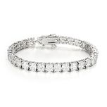 Ananth Jewels Somma White Metal Cubic Zirconia Bangle Set for Women