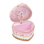 Enchantmints Swan Lake Ballet Heart Shape Musical Jewelry Box