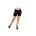 Ganga Denim Carbon Blue Shorts for Women