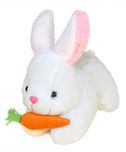 Tickles White Rabbit With Carrot Stuffed Soft Plush Toy 26 Cm