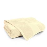 Bombay Dyeing Super Ultrx Zero Twist Plain Dyed 100% Cotton Bath Towel, 650 GSM - Yellow