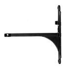 Deco Home Aluminium Shelf Bracket Anchor (14.2 cm x 13.5 cm x 18mm) Black Matt- 1 piece