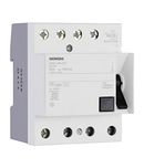 Siemens 63A 4 Pole RCCB (White, 1-Piece, 5SM34460RC)