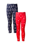 naughty ninos Girls Pack of 2 Printed Ankle-Length Leggings