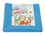 OYO Baby Waterproof Bed Protector for Just Born Babies, Small, Firoza (70 cm x 50 cm)