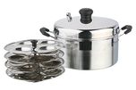 Pristine Stainless Steel Idli Cooker, 21 cm / 4 Plates