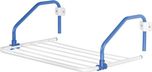 Bonita Rail Mate Steel, Plastic Wall Cloth Dryer Stand(Blue)