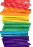 Anshartandcraft Wooden Ice Cream Stick & Spoon : 200 Pcs Pack (Color Ice Cream Stick)