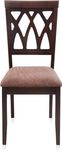 @home by Nilkamal Peak Solid Wood Dining Chair(Set of 1, Finish Color - Brown)
