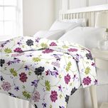 eCraftIndia Floral Single Blanket Multicolor(AC Dohar, One Single Bed Reversible AC Blanket (Dohar))
