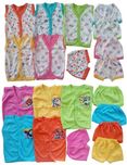 Sonpra New Born Baby Fashion Soft Cotton Baba Suits Jablas Shorts Dress Combo Set (0 - 6 Months)(Multicolor)