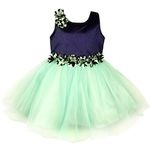 Wish Karo Baby Girls Party Wear Frock Dress (fr1006-2-3 Years_Green_2-3 Years)