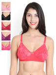Leading Lady Pack of 6 Full-Coverage Lace Bras