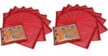 Kuber Industries 24 Piece Non Woven Saree Bag, Red