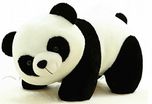 Funny Teddy Cute Panda Toy Gift Birthday Soft Stuffed Animal (White,Black) - 40 Cm