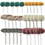 Imported 30pcs Polishing Wheel Buffing Pad Brushes Mixed Set for Rotary Tool