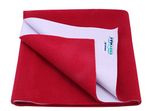 Newnik Cozymat Soft, Water-Proof & Reusable Mat (Size: 70cm X 100cm) Maroon, Medium