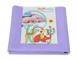 Oyo Baby Cotton Changing Mat Baby Care Sheet(Purple, Medium)