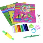 COI combo modelling books , clay dough and tools with Free Clay & Tools (3 Clay)