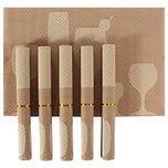 Hokipo Pvc Dining Table Kitchen Placemats, 45 X 30 Cm, 6 Pieces, 1 Set
