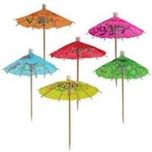 FABLOOK The party Shop Cocktail Umbrella Toothpicks 100 PCS