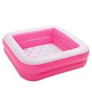 Akshaj&Trade; Soft Inflatable Square Baby Pool Play Box Bath Water Tub For Kids (85 X 85 X 23 Cm)