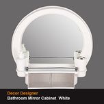 PAffy Decor Designer Bathroom Mirror Cabinet - White