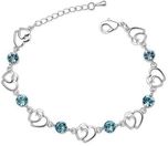 Silver Shoppee Alloy Crystal Rhodium Bracelet