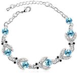 Silver Shoppee Alloy Crystal Rhodium Bracelet