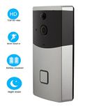 OPTA Video Doorbell 720P HD WiFi Camera Real-Time Video Two-Way Audio Wide-Angle Lens Night Vision PIR Motion Detection App Control for iOS and Android -Silver