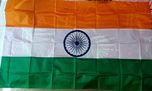 Indian National Outdoor Flag of Size 3ft * 4.5ft in Special Silk Fabric with a Rope/toogle