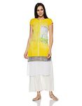 W for Woman Straight Kurta (17FE16602-59007_14_YELLOW)